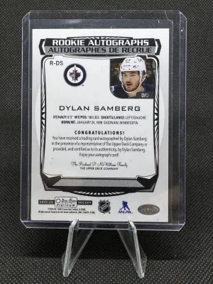 2022-23 O-Pee-Chee Platinum Dylan Samberg Rookie Autograph #R-DS back