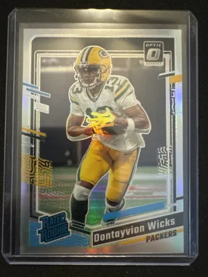 2023 Donruss Optic Dontayvion Wicks Holo front