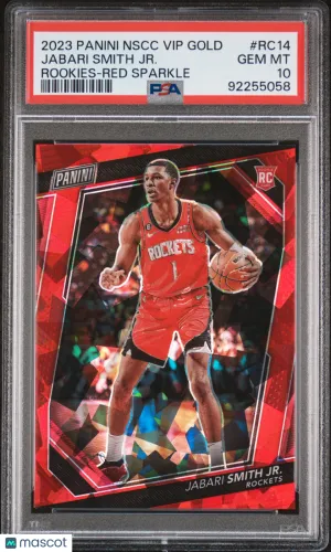2023 Panini National VIP Gold Rookies Jabari Smith JR. /199 #RC14 PSA 10 front