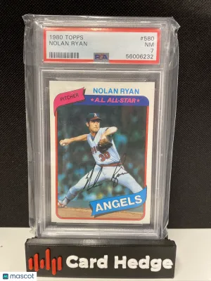1980 Topps Nolan Ryan #580 PSA 7 front