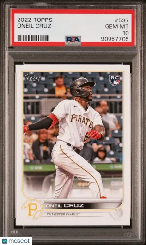 2022 Topps Oneil Cruz #537 PSA 10 90957705 front