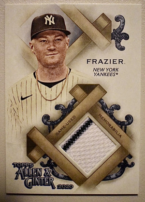 Clint Frazier 2020 Topps Allen & Ginter Relic FSRA-CF Two Toned Game Used Jersey front