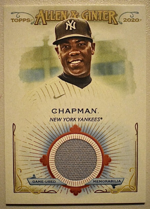 2020 Topps Allen & Ginter Aroldis Chapman #FSRB-AC Memorabilia New York Yankees front