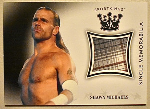Shawn Michaels 2018 SportKings Single Memorabilia Shirt Relic Card SM-SM2 WWE front