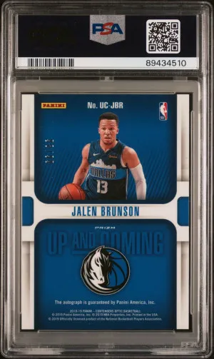 Jalen Brunson 2018 Contenders Optic Auto /99 PSA 10 #UC-JBR back