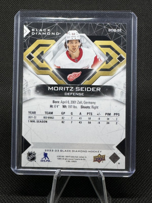 2022-23 Upper Deck Black Diamond Moritz Seider /349 back