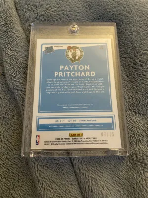 2020-21 Panini Donruss Optic Pink Payton Pritchard RC Rookie Auto /25 Celtics back
