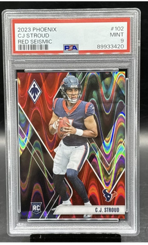 2023 Panini Phoenix Red Seismic CJ Stroud  Rookie /199 front