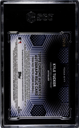 2023 Topps Chrome Kyle Tucker #TCAA-KYT SGC 10 back