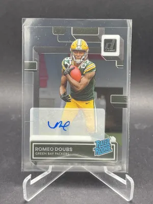2022 Panini Clearly Donruss Romeo Doubs Rated Rookie Auto front