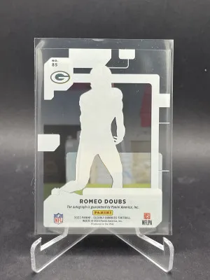 2022 Panini Clearly Donruss Romeo Doubs Rated Rookie Auto back
