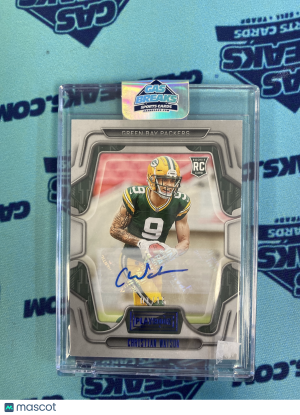 2022 Panini Playbook Football Christian Watson #119 Rookie Green Bay Packers front