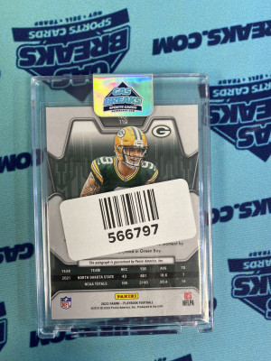 2022 Panini Playbook Football Christian Watson #119 Rookie Green Bay Packers back