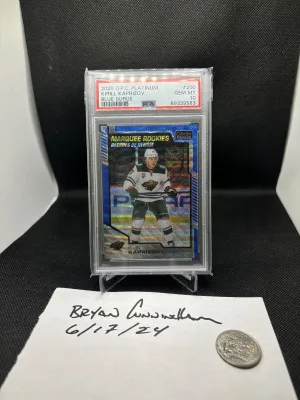 Kirill Kaprizov OPC blue surge psa 10 front