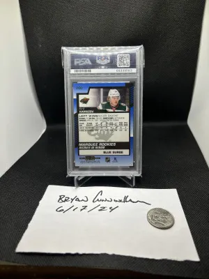 Kirill Kaprizov OPC blue surge psa 10 back