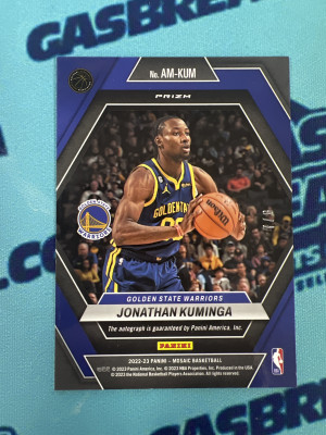Choice Mosaic Johnathan Kuminga #AM-KUM /8 Golden State Warriors back