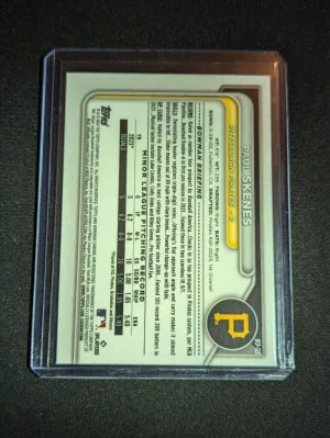 Paul Skenes 2024 Bowman Chrome Mega RC  Mojo #BCP-125 Pittsburgh Pirates back