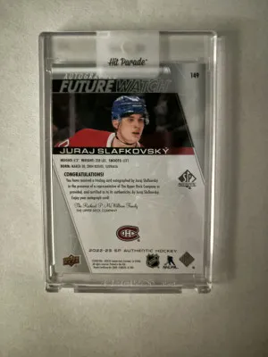 2022-23 SP Authentic Juraj Slafkovsky back