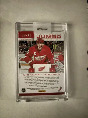 2012-13 Panini Authentic Jumbo Nicklas Lidstrom back
