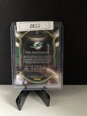 Tua Tagovailoa 2020 Panini Select #45 RC back