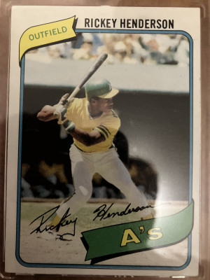 Rickey Henderson 1980 Topps front