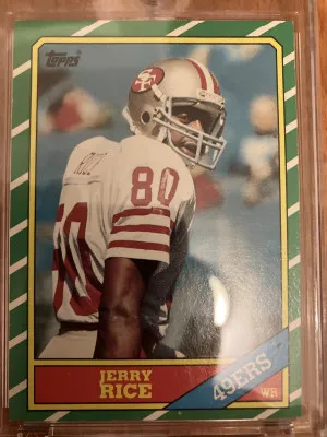 Jerry Rice 1986 Topps front