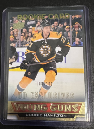 Dougie Hamilton Young Guns Exclusives /100 front