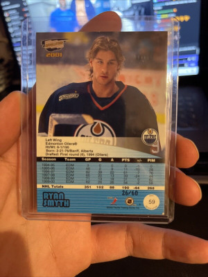 1999-00 Omega #95 Ryan Smyth /68 back