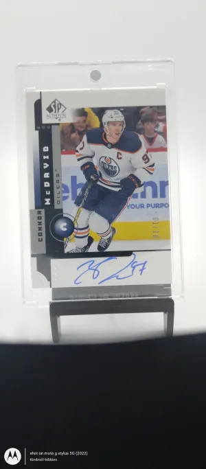 2021-22 UD SP Authentic 01/02 Retro Autograph SSP #/10-Connor Mcdavid-1st copy front