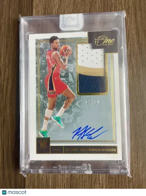 2019 Panini One And One Nickeil Alexander-Walker RPA Gold /10 Sealed #RJA-NAW front
