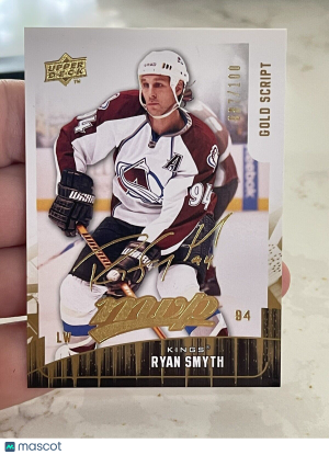2009-10 Upper Deck MVP Hockey Gold Script Parallel Singles Ryan Smyth /100 front