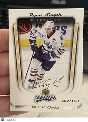 Ryan Smyth 2005-06 Upper Deck MVP #153 Edmonton Oilers #’ed /100 front