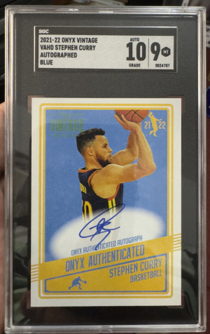 Steph Curry Onyx Autograph front