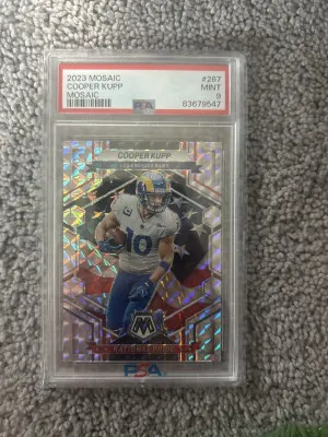 2023 Mosaic Cooper Kupp National Pride PSA 9 front