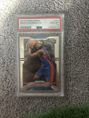 2019 Panini Prizm Sekou Doumbouya PSA 10 front