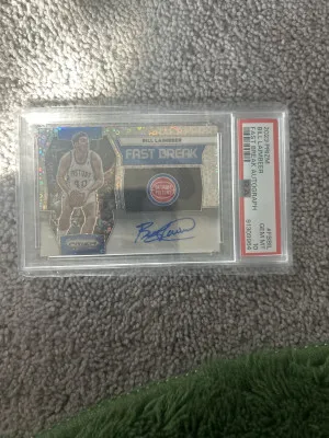 2023 Prizm Bill Laimbeer Fast Break Auto PSA 10 POP 1 front
