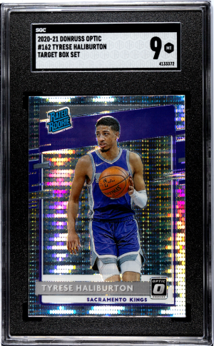 2020 Donruss Optic Target Pulsar Tyrese Halliburton SGC 9 front
