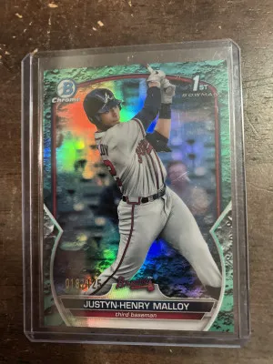 Justyn Henry Malloy 2023 Aqua Lunar Refractor 18/125 front