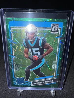 2023 Donruss Optic Jonathan Mingo Green Velocity front
