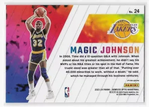 2023 Panini Donruss Optic Magic Johnson Phazes Case Hit SSP #24 back
