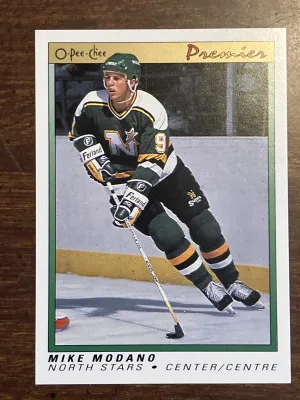 Mike Modano O-Pee-Chee Premier 1991 front