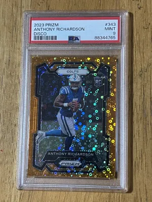 2023 Anthony Richardson Prizm Disco PSA 9 front
