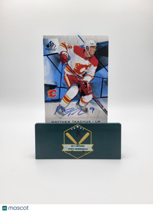 Matthew Tkachuk 2021-22 SP Game Used Autographed Card front
