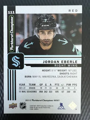 2022-23 Jordan Eberle Serial Numbered back
