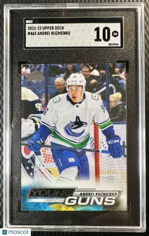2022-23 Upper Deck Young Guns Andrei Kuzmenko Rookie SGC 10 front