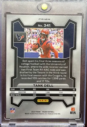 2023 Panini Prizm Tank Dell Red White & Blue RC back