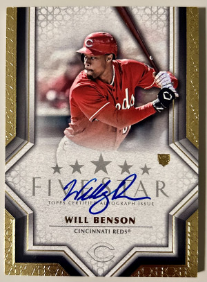 2023 Topps Five Star Will Benson Autographs Rookie Auto RC #FSA-WBE2 Reds front
