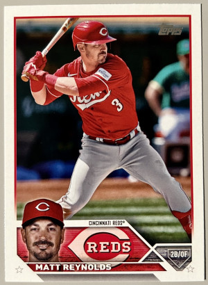 Matt Reynolds 2023 Topps Update Advanced Stats /300 Cincinnati Reds #US79 front