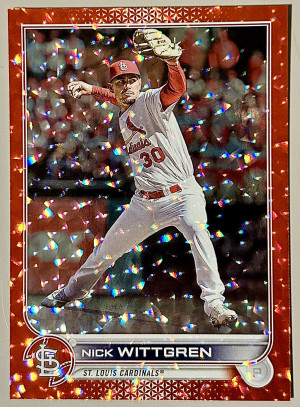 2022 Topps Update #US202 Nick Wittgren Orange Foil #158/299 St. Louis Cardinals front
