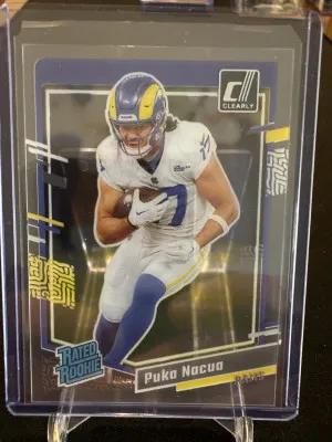2023 Clearly Donruss Puka Nacua front